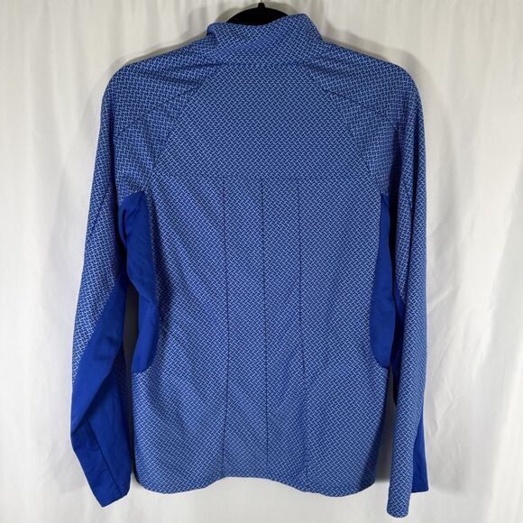 Kansas City Royals Sweater Women's Large Blue 1/4 Zip Long Sleeve Antigua - Picture 9 of 11